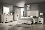 Sarter White Queen Panel Bed from Crown Mark - Luna Furniture