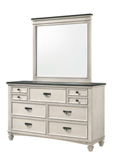 Sawyer Antique White/Brown Bedroom Mirror (Mirror Only) from Crown Mark - Luna Furniture