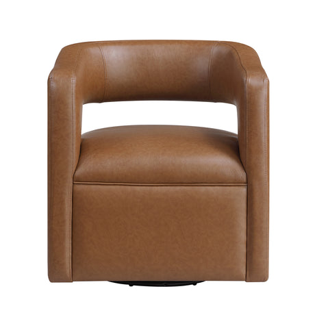 Sawyer Camel Swivel Accent Chair from Homelegance - Luna Furniture