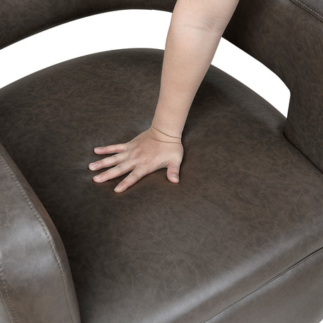 Sawyer Coffee Swivel Accent Chair from Homelegance - Luna Furniture