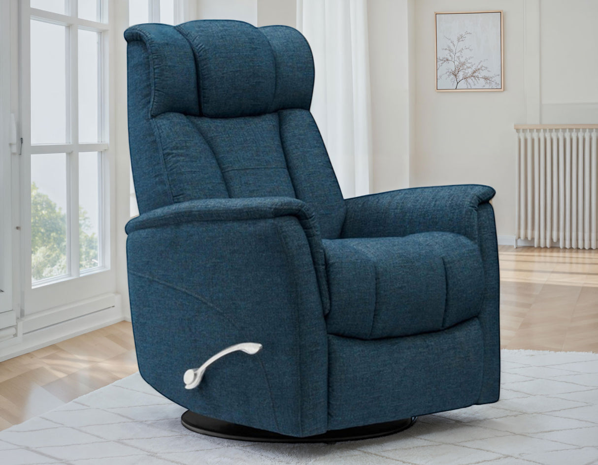 Saxton Manual Swivel Glider Recliner, Dark Teal from Steve Silver - Luna Furniture