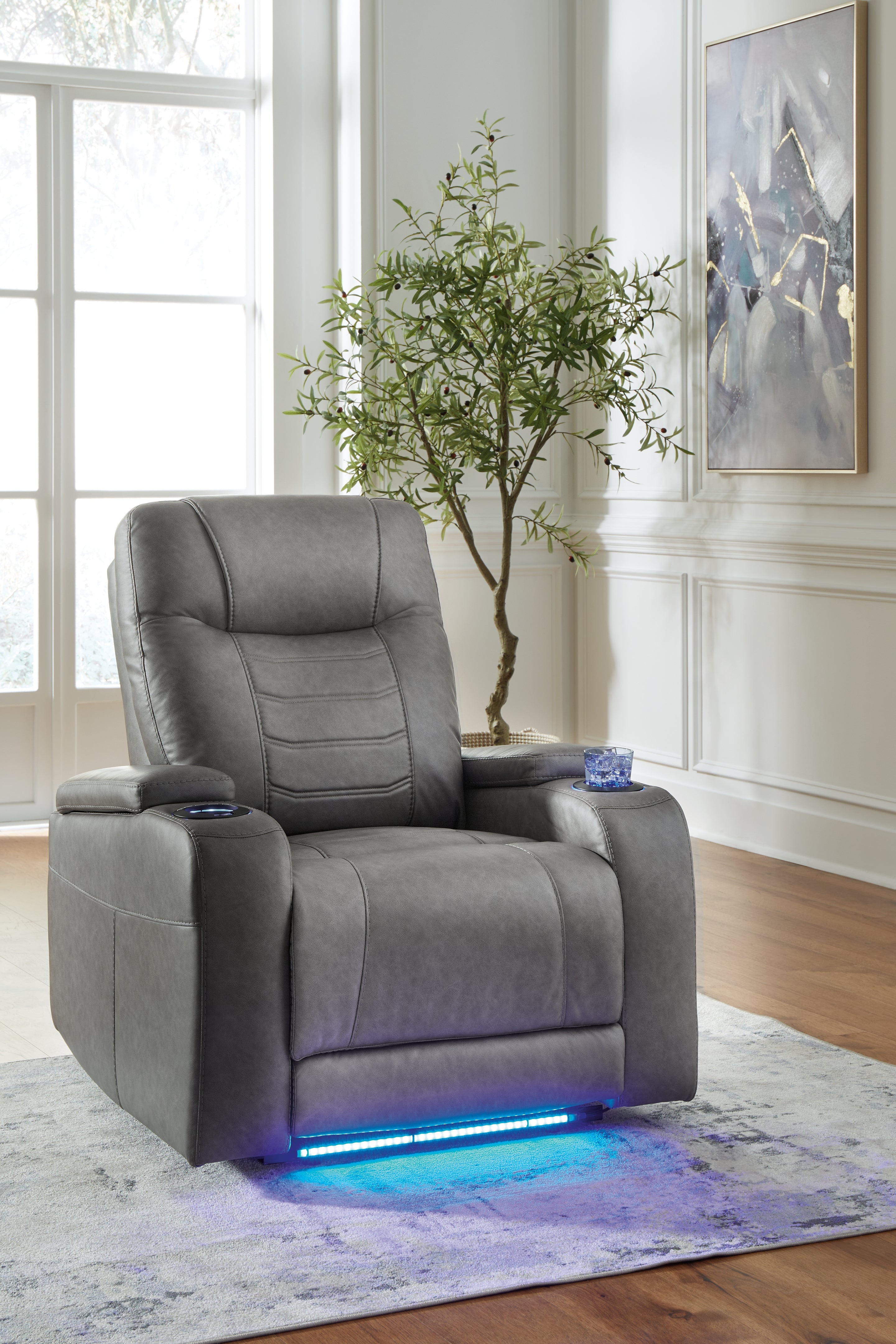 Schooner Rocks Slate Power Recliner – Luna Furniture