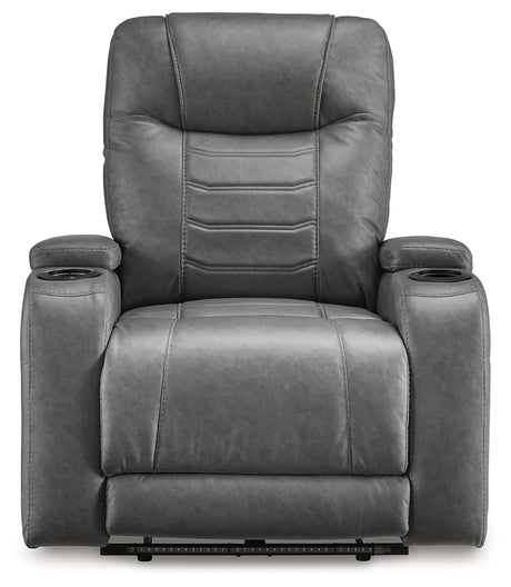 Schooner Rocks Slate Power Recliner from Ashley - Luna Furniture
