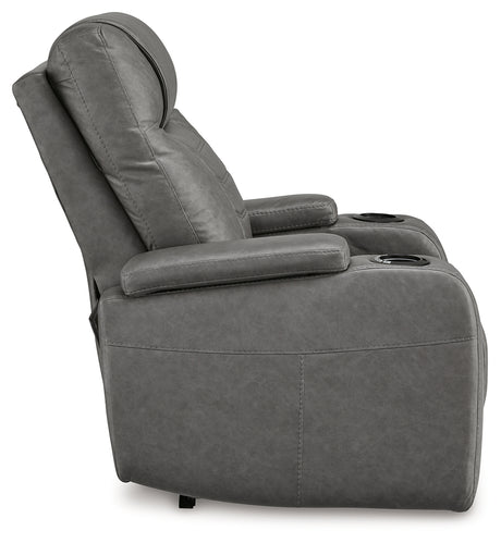 Schooner Rocks Slate Power Recliner from Ashley - Luna Furniture
