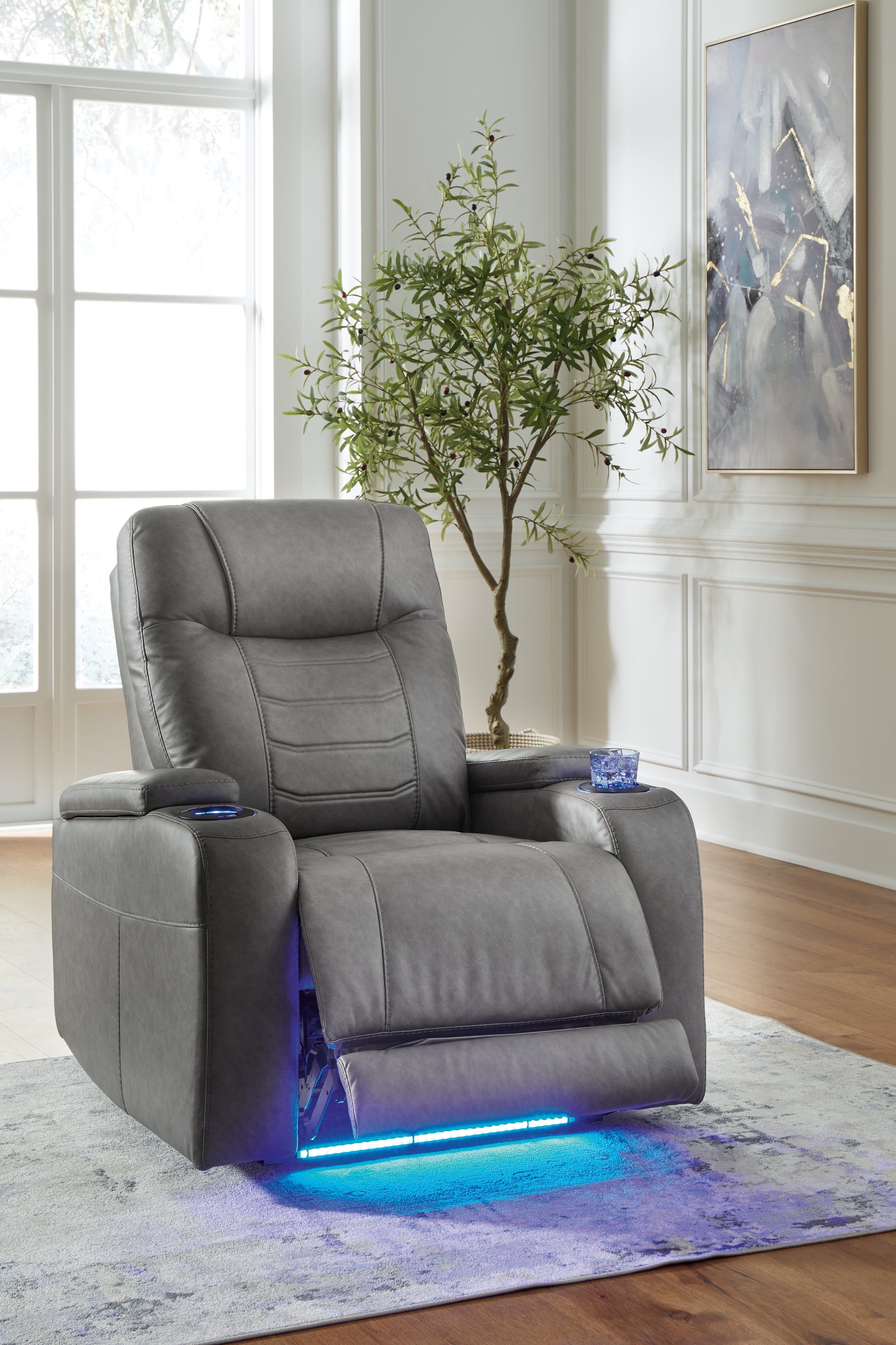 Schooner Rocks Slate Power Recliner – Luna Furniture