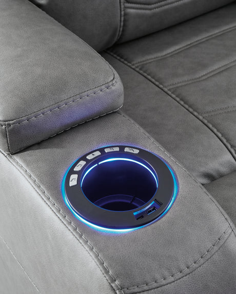 Schooner Rocks Slate Power Recliner from Ashley - Luna Furniture