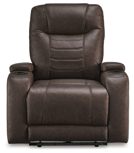 Schooner Rocks Umber Power Recliner from Ashley - Luna Furniture