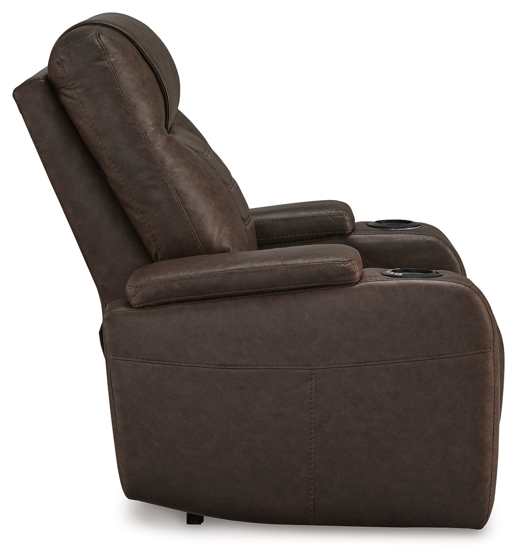 Schooner Rocks Umber Power Recliner from Ashley - Luna Furniture