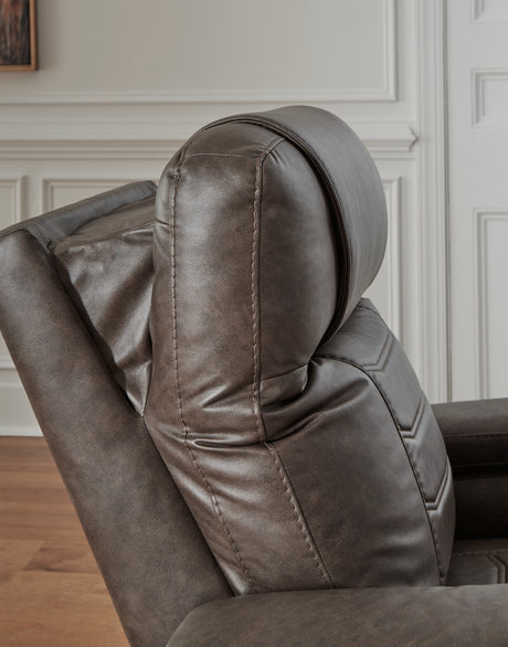 Schooner Rocks Umber Power Recliner from Ashley - Luna Furniture