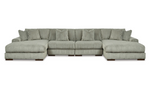 Lindyn Fog Double Chaise Sectional