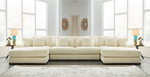 Lindyn Ivory Double Chaise Sectional
