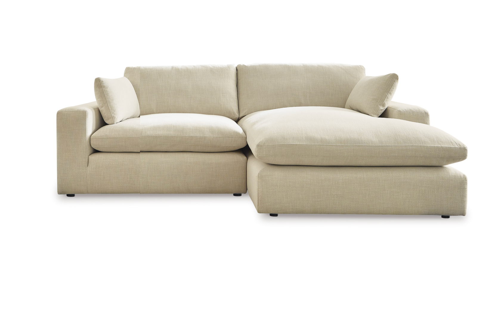 Elyza Linen 2-Piece RAF Chaise Sectional from Ashley - Luna Furniture