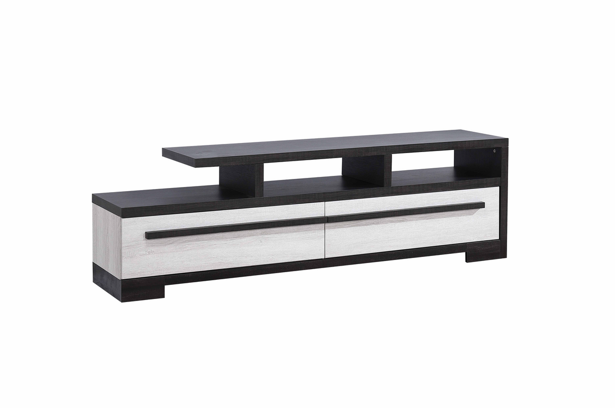 Remington Black/White 72" TV Stand from Crown Mark - Luna Furniture