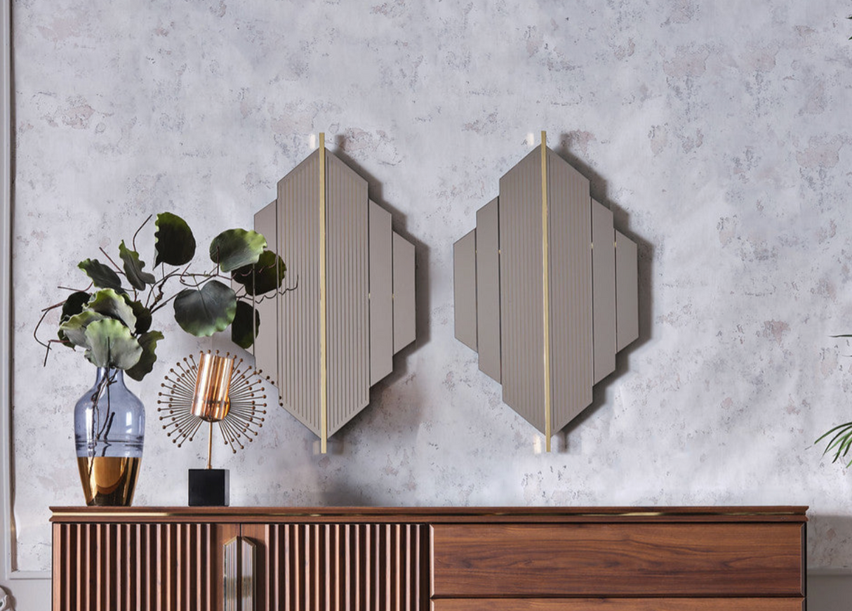 Montego Walnut Buffet Mirror Luna Furniture