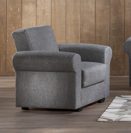 Elita S Diego Gray Armchair from Bellona - Luna Furniture