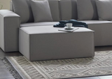 Daya Manori Grey Ottoman from Bellona - Luna Furniture