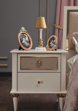 Mistral Opak White Nightstand from Bellona - Luna Furniture