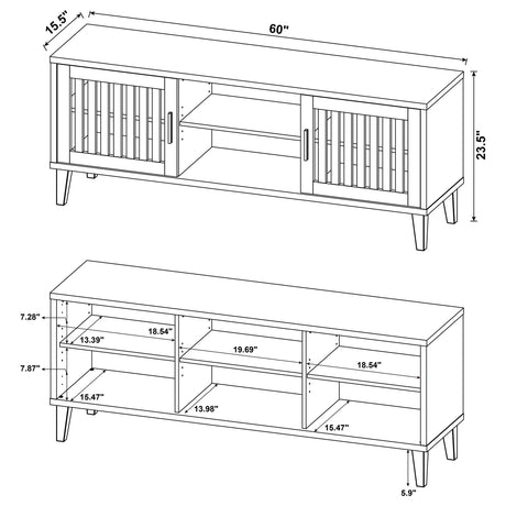 Sedona Dark Pine 70" TV Stand Media Console from Coaster - Luna Furniture