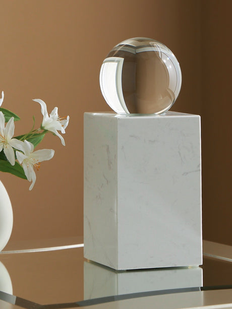 Sellner Clear/White Sculpture from Ashley - Luna Furniture