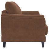 Selma Rust Velvet Crescent Arm Loveseat from Coaster - Luna Furniture