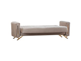 Senfoni Convertible Sofa in Beige from Furnia - Luna Furniture