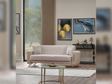 Senfoni 3-pieces (Sofa & Loveseat & Chair) Livingroom Set in Beige from Furnia - Luna Furniture