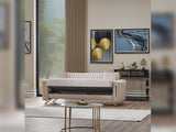Senfoni Convertible Sofa in Beige from Furnia - Luna Furniture