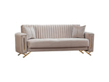 Senfoni 3-pieces (Sofa & Loveseat & Chair) Livingroom Set in Beige from Furnia - Luna Furniture