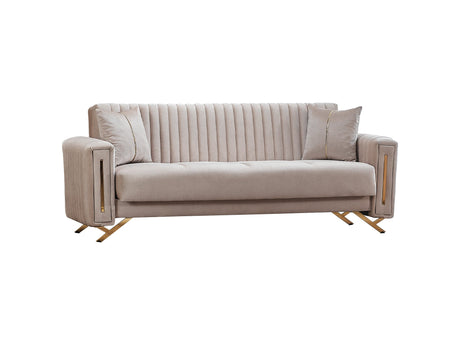 Senfoni Convertible Sofa in Beige from Furnia - Luna Furniture