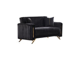 Senfoni Convertible Loveseat in Black from Furnia - Luna Furniture