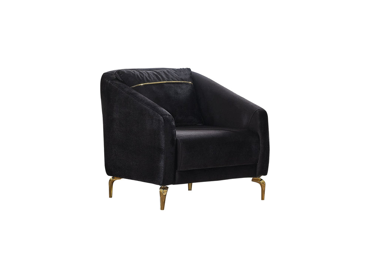 Senfoni Chair in Black from Furnia - Luna Furniture
