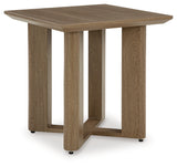 Serene Bay Dark Brown Outdoor End Table from Ashley - Luna Furniture