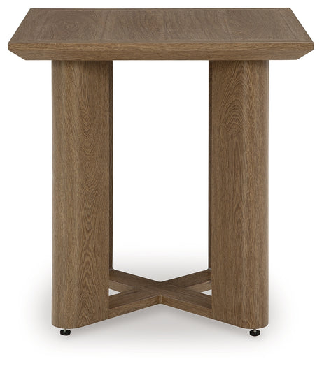 Serene Bay Dark Brown Outdoor End Table from Ashley - Luna Furniture