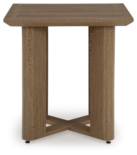Serene Bay Dark Brown Outdoor End Table from Ashley - Luna Furniture