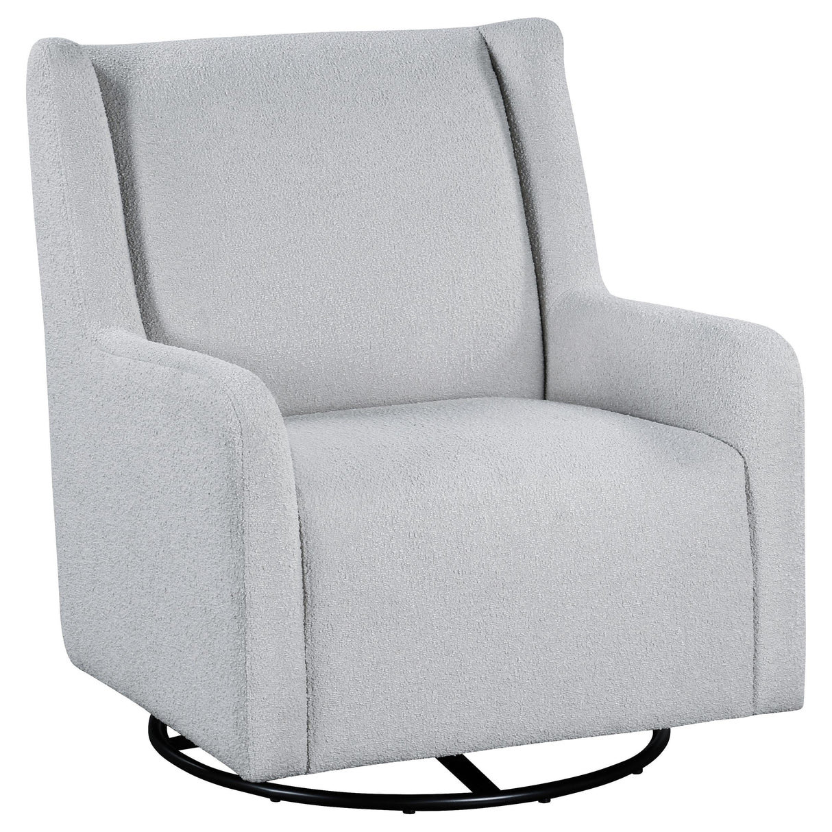 Serra Dove Boucle Swivel Glider from Coaster - Luna Furniture