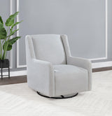 Serra Dove Boucle Swivel Glider from Coaster - Luna Furniture