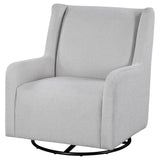 Serra Dove Boucle Swivel Glider from Coaster - Luna Furniture