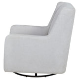 Serra Dove Boucle Swivel Glider from Coaster - Luna Furniture