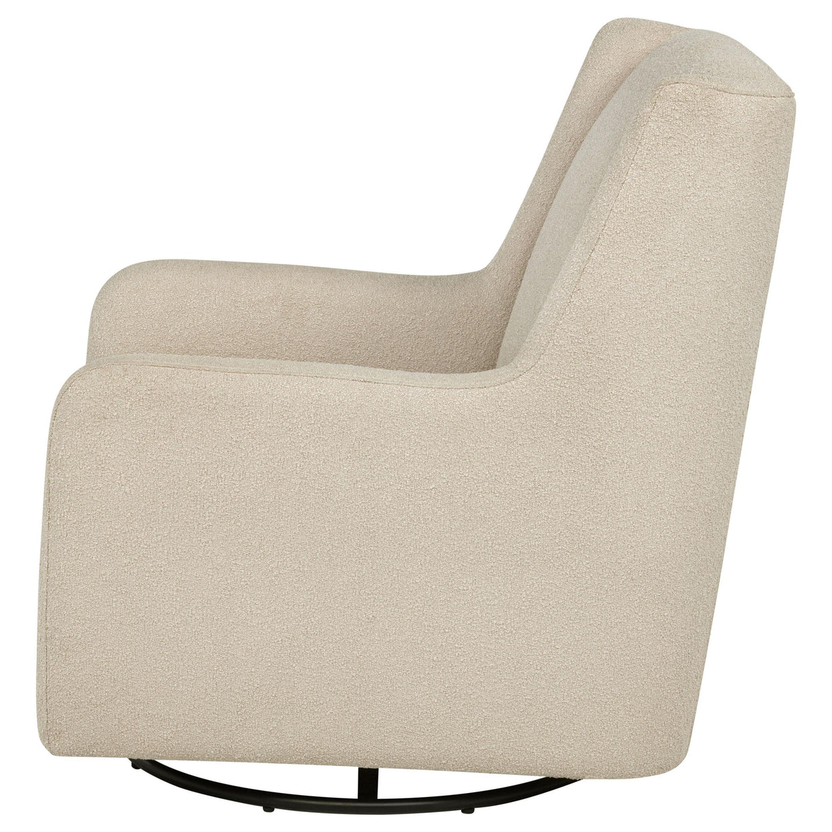 Serra Sandy Beige Boucle Swivel Glider from Coaster - Luna Furniture