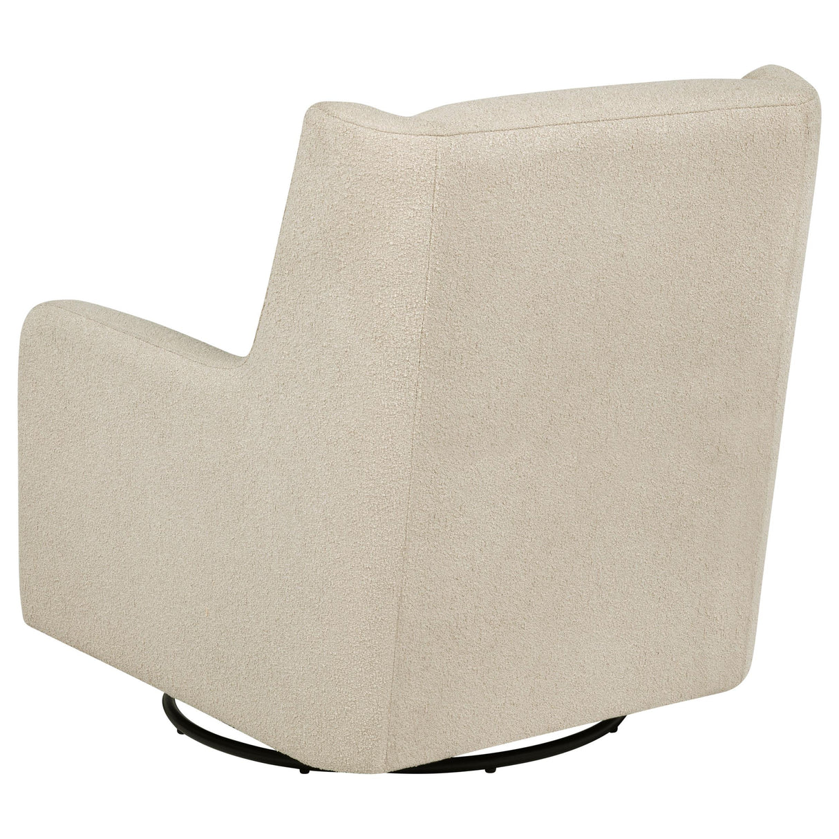 Serra Sandy Beige Boucle Swivel Glider from Coaster - Luna Furniture