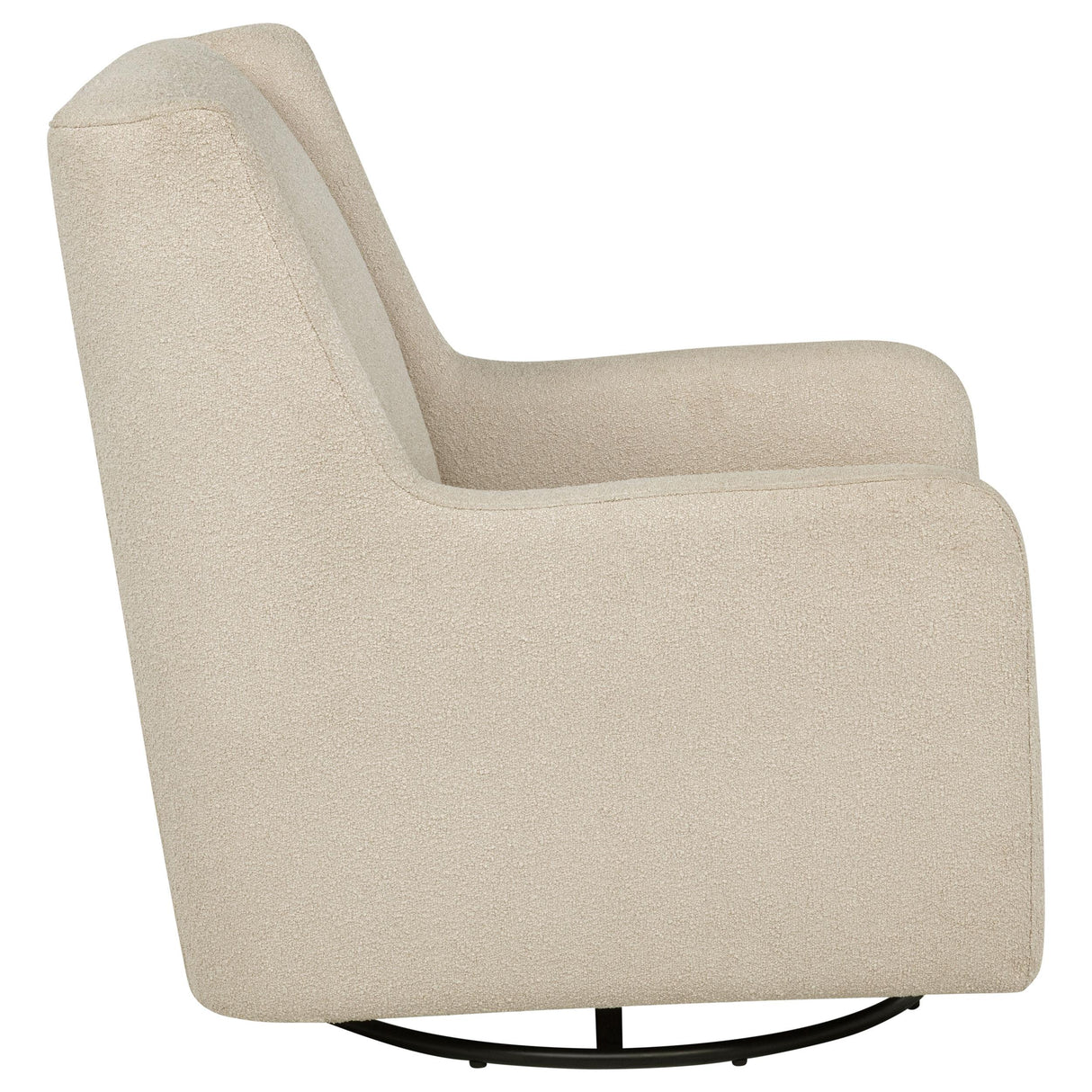 Serra Sandy Beige Boucle Swivel Glider from Coaster - Luna Furniture