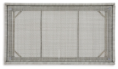 Seton Creek Outdoor Sofa and 2 Chairs with Coffee Table in Gray from Ashley - Luna Furniture