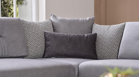 Seul Lerson Plum Brick RAF Chaise Sleeper Sectional from Bellona - Luna Furniture