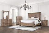 Seven Oaks Weathered Oak King Bed from Furniture of America - Luna Furniture