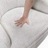 Seville Beige Swivel Chair from Homelegance - Luna Furniture