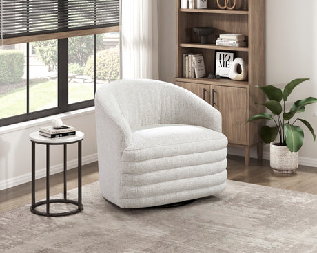 Seville Beige Swivel Chair from Homelegance - Luna Furniture