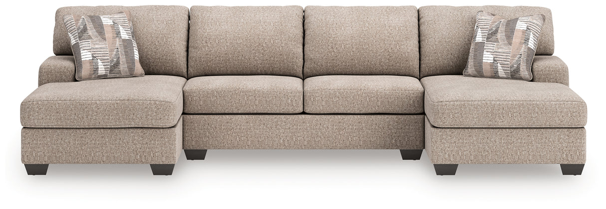 Seyler Lane Hemp 3-Piece Double Chaise Sectional from Ashley Furniture - Luna Furniture