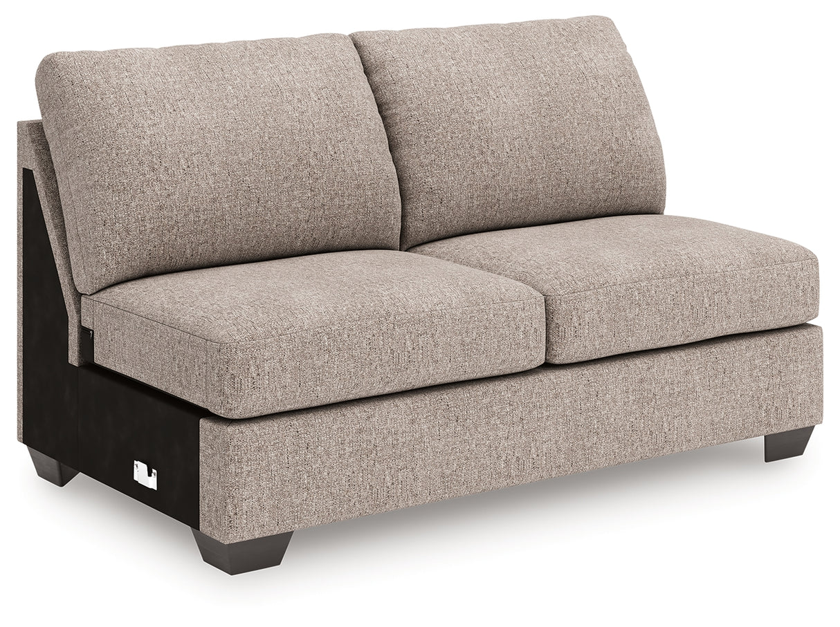 Seyler Lane Hemp Armless Loveseat from Ashley Furniture - Luna Furniture