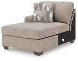 Seyler Lane Hemp Left-Arm Facing Corner Chaise from Ashley Furniture - Luna Furniture