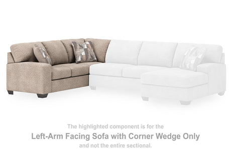 Seyler Lane Hemp Left-Arm Facing Sofa with Corner Wedge from Ashley Furniture - Luna Furniture